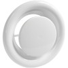 Vent Systems 6" Inch White Metal Adjustable Diffuser - Round