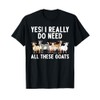 Cool Goat Design For Men Women Animal Farming Goat Lover