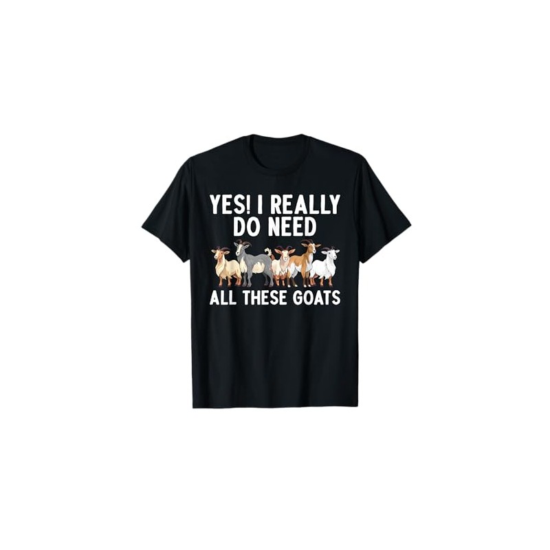 Cool Goat Design For Men Women Animal Farming Goat Lover