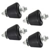 4 PCS Anti Vibration Silentblock, Rubber Bearings,Anti-Vibration Bracket,M8 Universal Air