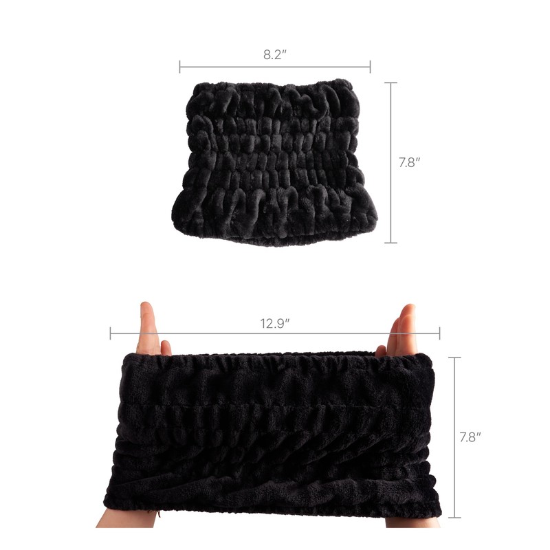 Red by Kiss Extra Wide Spa Headband, Super Absorbent &
