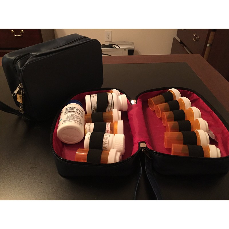 SafeTote Rx Large Portable Medication Lock Bag with TSA Lock