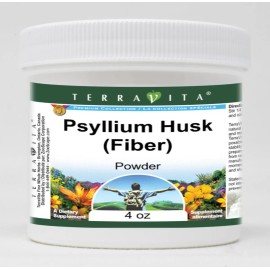 Terravita Polvo De Cáscara De Psyllium Fibra 4 Oz 2 Paquetes