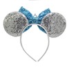 ECOSCO 2 Pcs Mouse Ears Headbands Glitter Sparkly Princess Ears