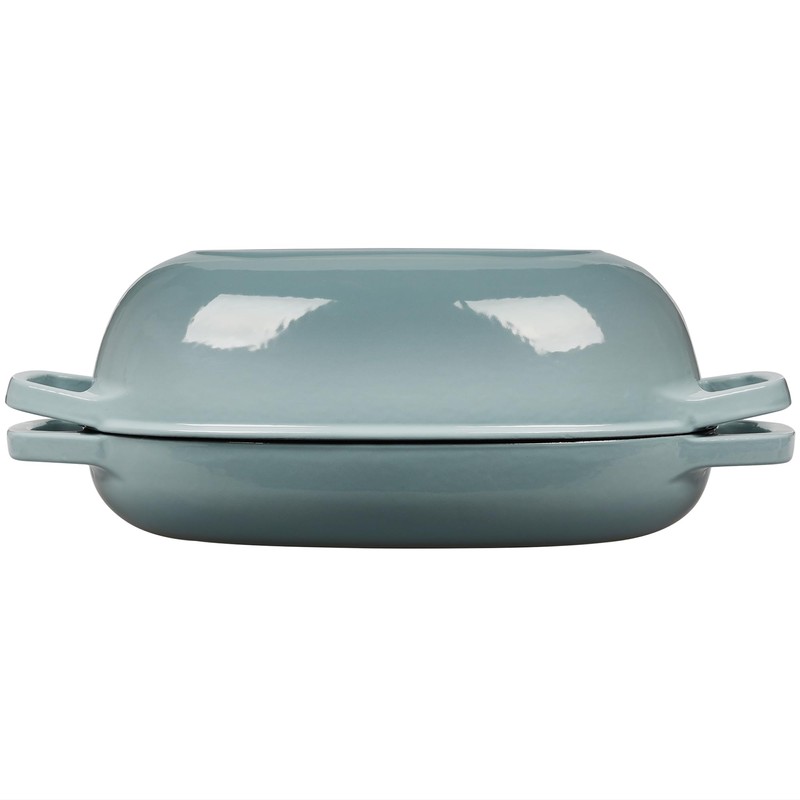 EDGING CASTING Enameled Cast Iron Oval Dutch Oven Pot with