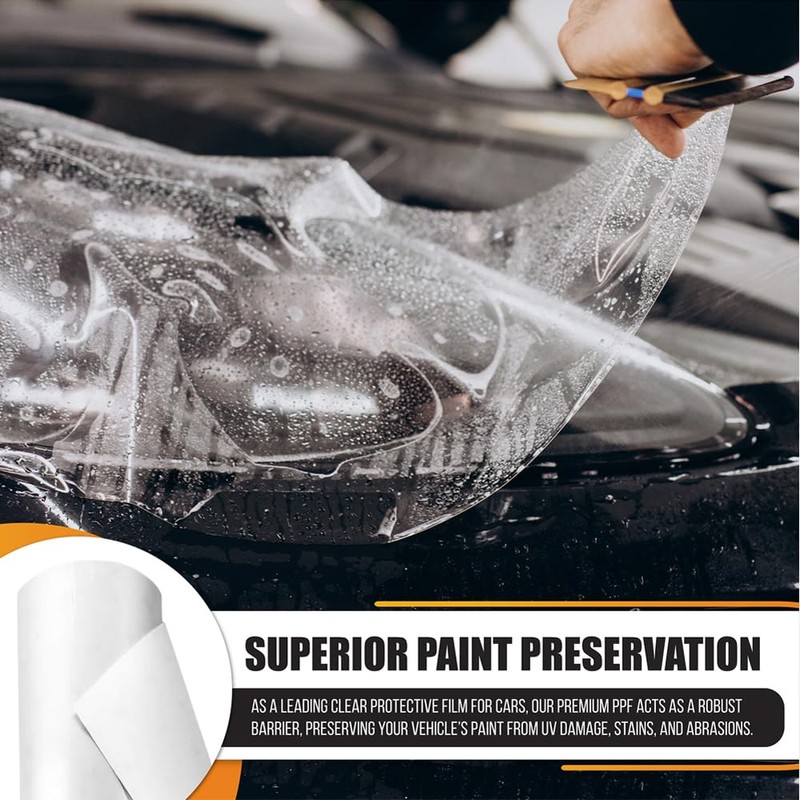United - Clear PPF Paint Protection Film TPU Polyurethane, Self