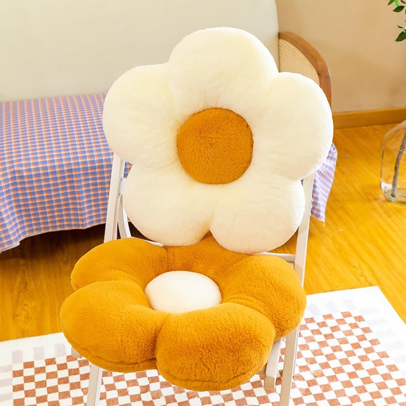 Zabuton, Cute, Zabuton, Flower Cushion, Fluffy Body Pillow, Floor Cushion,