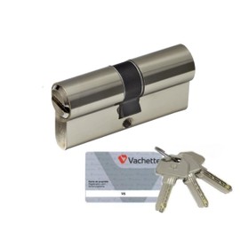 Vachette 67101VOLT/SC Lock Cylinder, Brass, Nickel, 30 x 40 mm