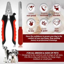 Pet Dog Toe Nail Clippers Cutter Trimmer Scissors Shears Professional Heavy Duty