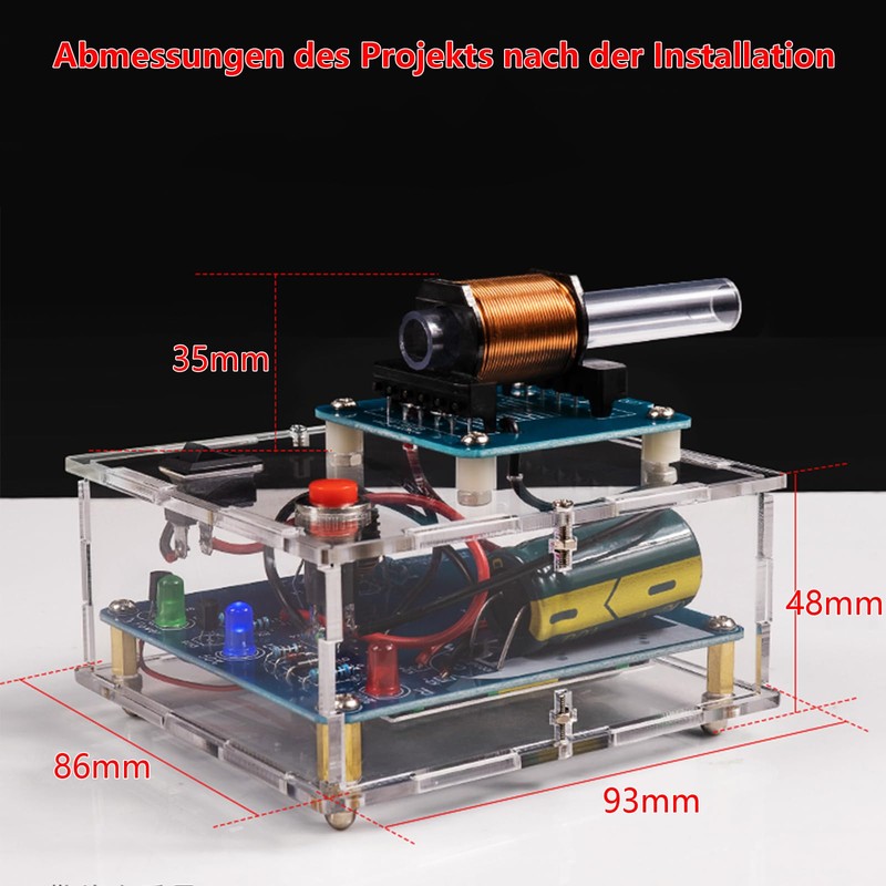 EIELE Electromagnetic Emitter, Electronic Soldering Kit for Adults, Soldering Practice