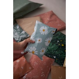 Poly Mailers - Biodegradable Shipping Bags for Accessories - Impack Self-Seal Waterproof Thick Mailing Envelope for Accessories & Clothing - Sample Pack of Mixed Sizes and Prints