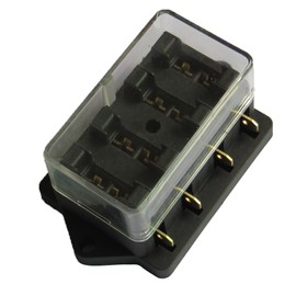 E Support 12V 24V 4 Way Standard Fuse Box Holder Block Block Fuse Blade Circuit ATO ATC Car Fuse Holder Waterproof