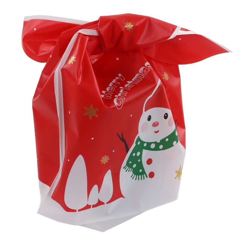 100Pcs Christmas Gift Bag Cute Food Grade Eco Friendly Reusable