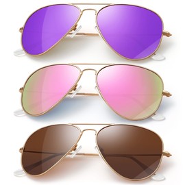 kunchu Classic Aviator Sunglasses for Men Womens Driving Polarized Sunglasses