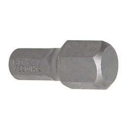 BGS Hex Socket Bit 12 mm, 30 mm long, 5/16-Inch Drive, 1 Piece, 4390