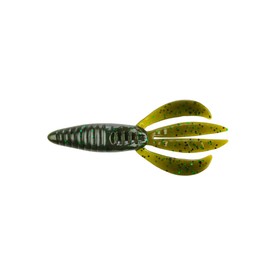 Berkley 1457700 Powerbait Pit Boss Soft Bait, 4" Bait Length, Green Pumpkin Green, Package of 8