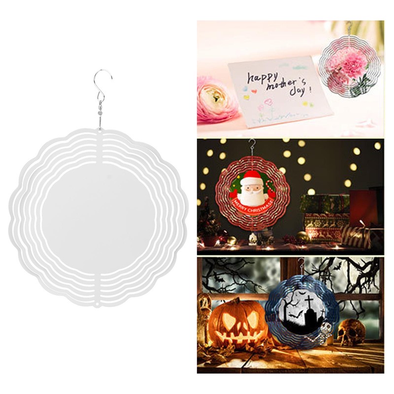 Sublimation Wind Chime Aluminum DIY Blank Wind Turntable for Outdoor