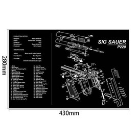 Cleaning Mat - Color: SIG SAUER P220, Ships From: China