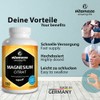 Magnesium Citrate Capsules High Strength & Vegan, 2250 mg of