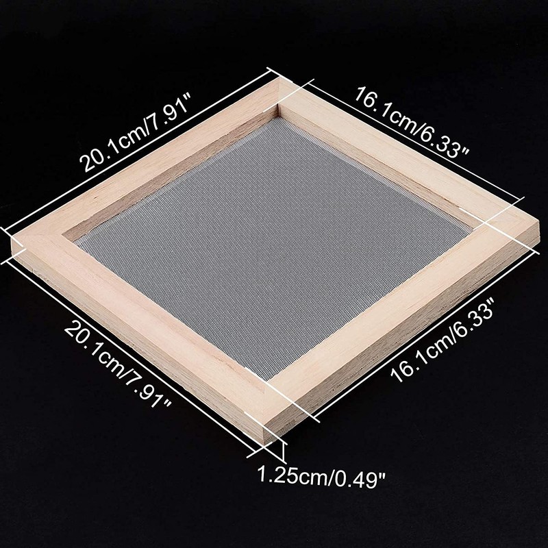 ANCLLO Antique Paper Making Method Wooden Paper Making Craft Paper