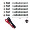 VESSEL EIBMG50K001 Impact Ball Bit Set PH1, PH2, PH3 50