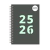 A5 Academic Diary 2025-2026 Week to View – Durable Spiral-Bound