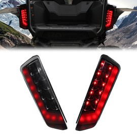 XATVXUTV LED Tail Light for Honda Talon 1000 Accessories – Waterproof Smoked Black Taillight Rear Brake Lamps Kit Compatible with Honda Talon 1000X 1000R 1000X-4 2019-2024 (2PCS)
