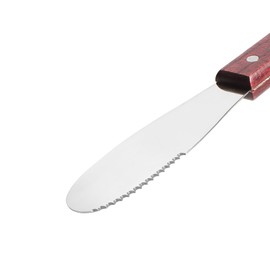 LemonBest 2 Pack Butter Knife - Stainless Steel Butter Spreader Knife with Wooden Handle Butter Cutter Kitchen Gadgets for Spreads Butter Cheese and Condiments