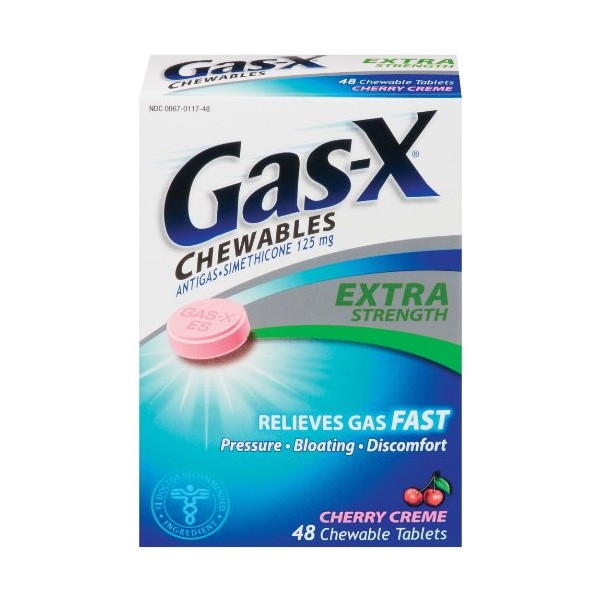 Gas-X EX STR Cherry Creme 48TB by NOVARTIS Consumer Health