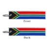 JAVD South Africa Flag Keychain Tag with Key Ring -