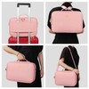 Relavel Travel Makeup Train Case Makeup Cosmetic Case Organizer Portable