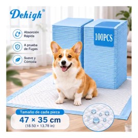 Tapetes Sanitarios Absorbentes Para Perros Dehigh 33x45 Cm Zk-s                                                                                       
