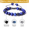 SOFT BLISS Triple Protection Bracelet - Tiger Eye, Black Obsidian,