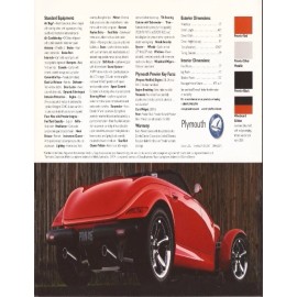 2000 00 Plymouth Prowler original Sales brochure MINT