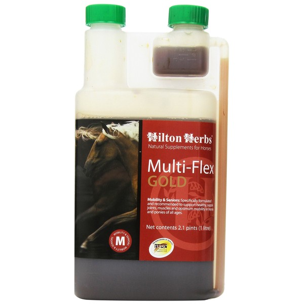 Hilton Herbs Multiflex Gold Liquid Joint & Muscle Supplement for Horses, 2.1pt Bottle
