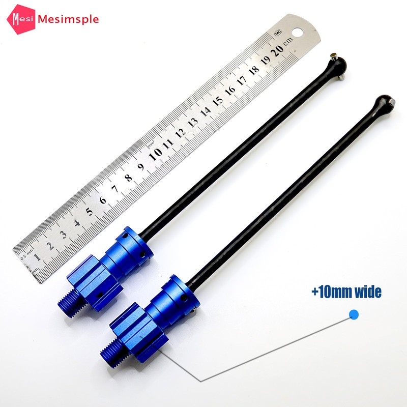 Mesimsple Wide +10mm XMAXX CVD Drive Shaft 7750 for 1/5