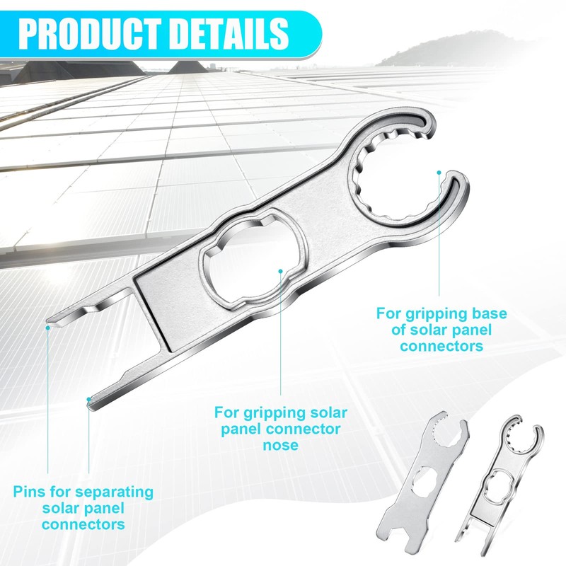6 Herramientas de Conector de Panel Solar Llave Inglesa de