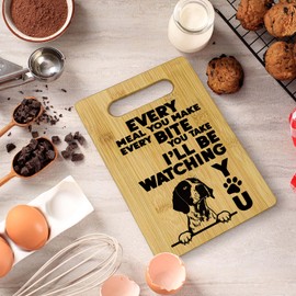 Qeheb German Shorthaired Pointer Dog Cutting Boards for Kitchen, German Shorthaired Pointer Gifts, Every Meal You Make Every Bite You Take German Shorthaired Pointer Decor Cutting Boards for Kitchen