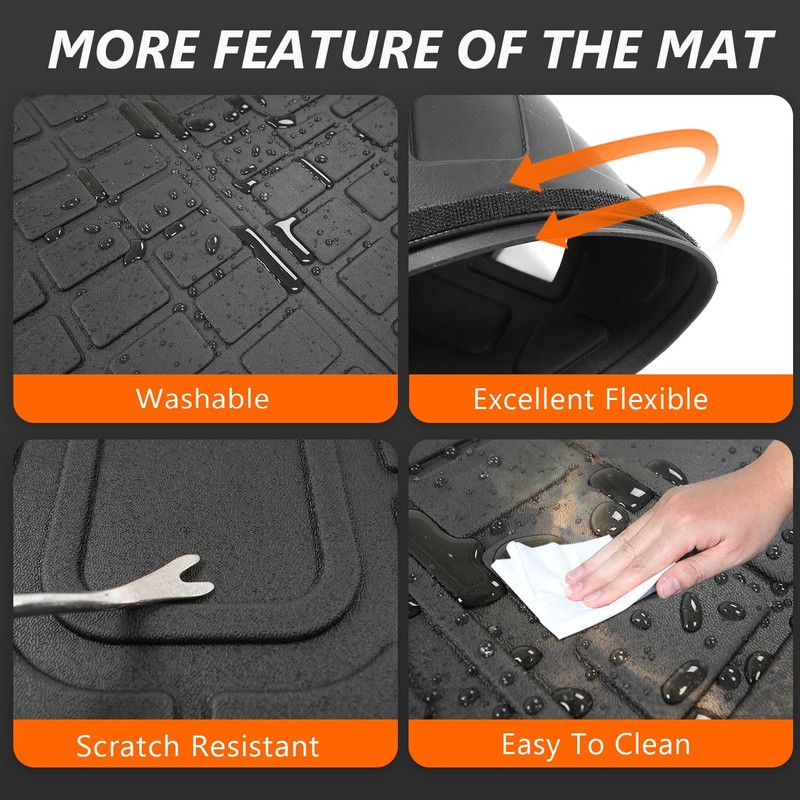 powoq 3rd Row Cargo Mat Compatible with 2021-2025 Toyota Sienna