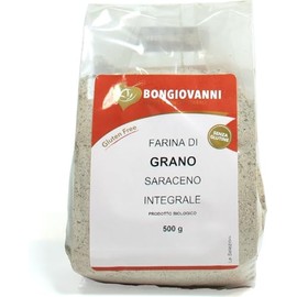 BONGIOVANNI FARINE E BONTA' NATURALI Farina di Grano Saraceno Integrale BIO, Senza glutine - Formato da 500g