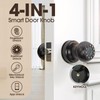 Fingerprint Door Lock, Smart Fingerprint Door Knob with Keypad, Biometric