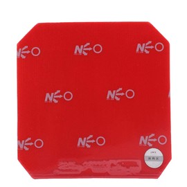 DHS NEO Hurricane 3 Table Tennis Rubber Sheet Ping Pong Rubber, with Table Tennis bubber Sleeve Adhesive Film (Red, 41° / 2.15 mm)