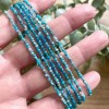 Unbranded Natural Apatite 3mm Gemstone Beads Dainty Choker Minimalist Crystal