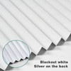 Ajadeblind Paper Blinds for Windows,Cordless Blackout Temporary Pleated Fabric Blinds,No