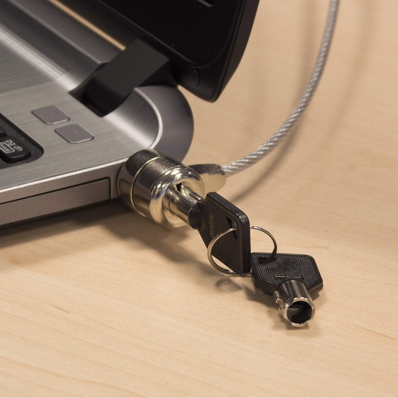 Ewent EW1242 Steel Security Cable with Lock for PC Laptop,