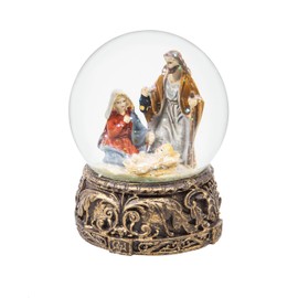 Cypress Home Beautiful Christmas Nativity Scene Water Globe Table Top Décor - 4 x 6 x 4 Inches Indoor/Outdoor Decoration for Homes, Yards and Gardens