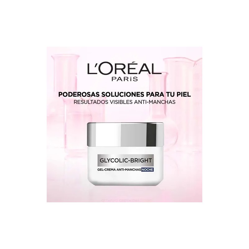 Gel Crema Noche Anti-manchas Ácido Glicólico L'oréal Paris