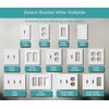 OKAWYC Single Decorator Light Switch Cover Belaire Beaded Metal Wall