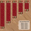 ZWJD Christmas Table Runner 40x240 cm Red Modern Christmas Decorations