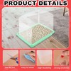 6pcs Cat Litter Box Shields, 12 x 16in Clear Cat